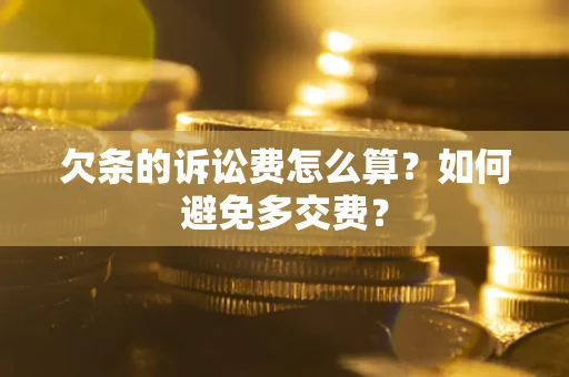 北京欠条的诉讼费怎么算？如何避免多交费？