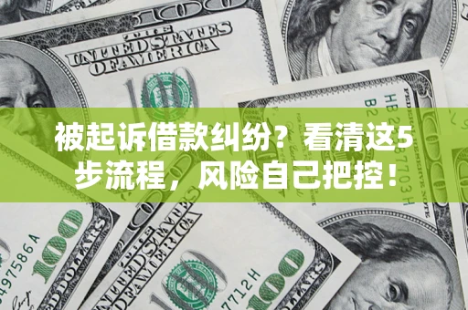 北京被起诉借款纠纷？看清这5步流程，风险自己把控！