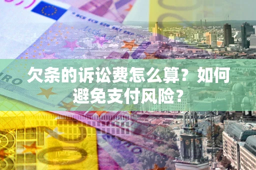 北京欠条的诉讼费怎么算？如何避免支付风险？