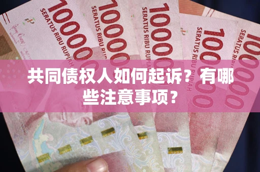 北京共同债权人如何起诉？有哪些注意事项？